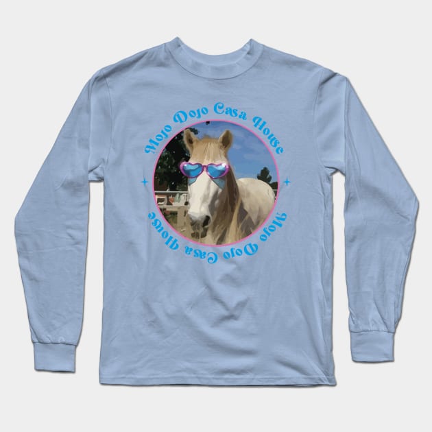 mojo dojo horse meme Long Sleeve T-Shirt by Venus Print